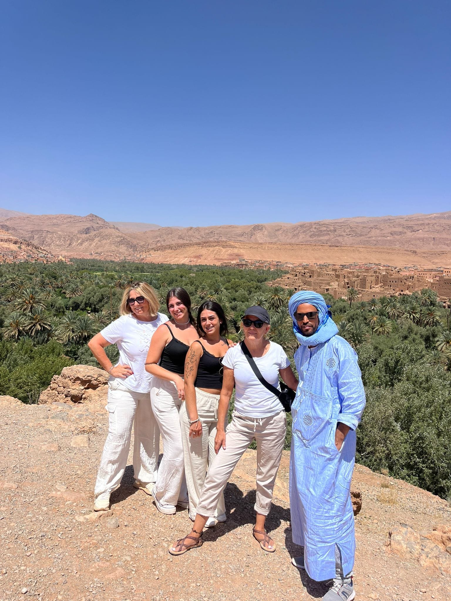 Morocco travel experience - camel trek in desert